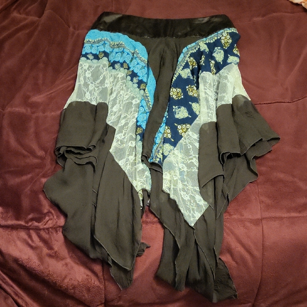 Wet Seal Multicolor A-Line Skirt